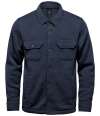 SNF-1 Stormtech Avalante Knitted Fleece Shirt Jacket Navy Heather colour image